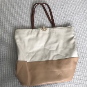 Nude and Tan bag
